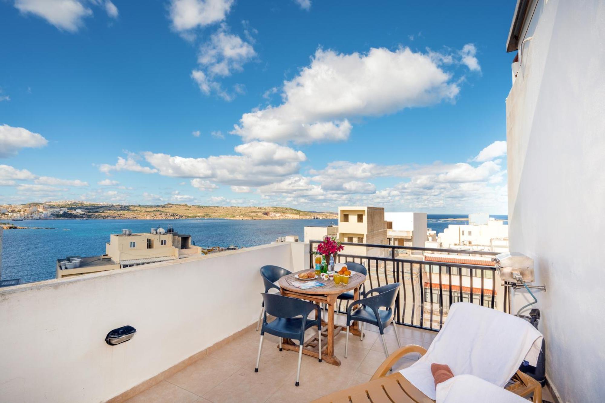 Seashells 2 Bedroom Apartment With Sunny Terrace With Stunning Sea Views - By Getawaysmalta San Pawl il-Baħar Eksteriør bilde