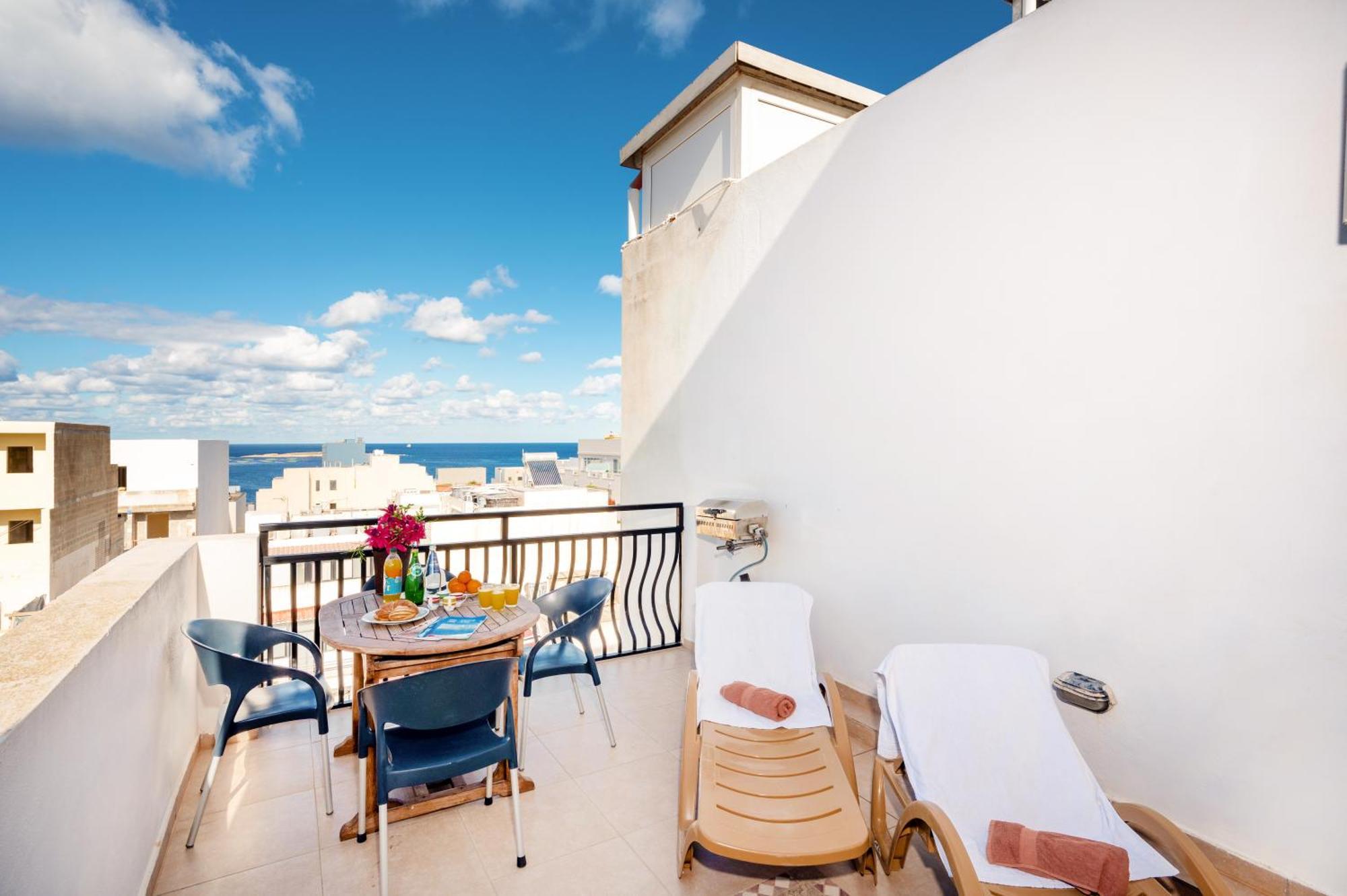 Seashells 2 Bedroom Apartment With Sunny Terrace With Stunning Sea Views - By Getawaysmalta San Pawl il-Baħar Eksteriør bilde