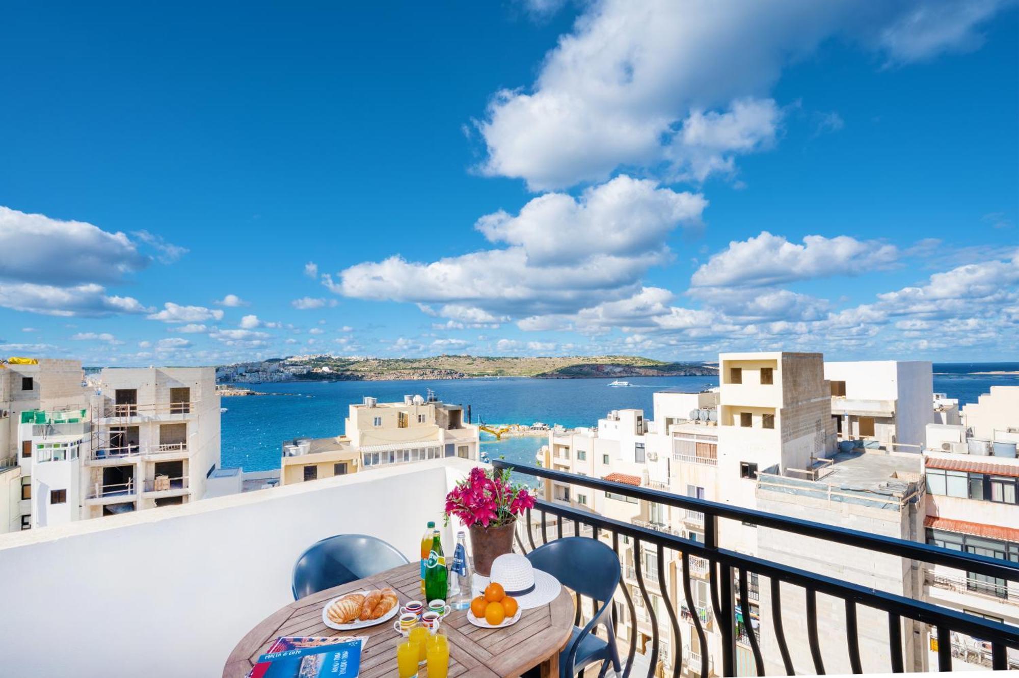 Seashells 2 Bedroom Apartment With Sunny Terrace With Stunning Sea Views - By Getawaysmalta San Pawl il-Baħar Eksteriør bilde